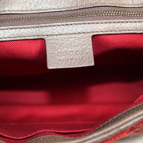 Gucci GG Marmont Knit Houndstooth Tweed Shoulder Bag Red - Picture 7 of 9